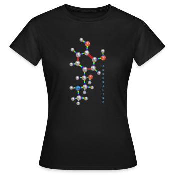 ADRENALINE - Frauen T-Shirt - Schwarz - Vorne - AI Model Female 172 dark (172cm)