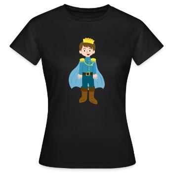 Prince - T-shirt Femme - noir - Devant - AI Model Female 172 dark (172cm)