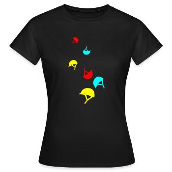Reiterhut icon - Frauen T-Shirt - Schwarz - Vorne - AI Model Female 172 dark (172cm)