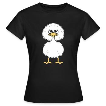 Strauß - Frauen T-Shirt - Schwarz - Vorne - AI Model Female 172 dark (172cm)