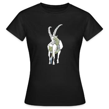 Polygon Capricorn - Women's T-Shirt - black - Front - AI Model Female 172 dark (172cm)