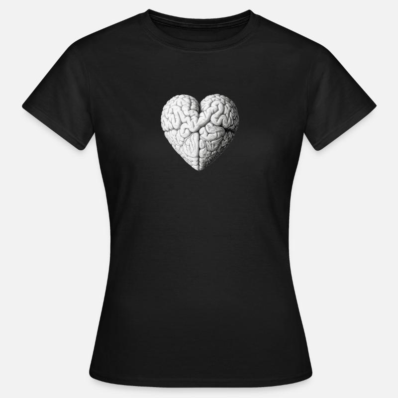 Heart brain - Women's T-Shirt - black