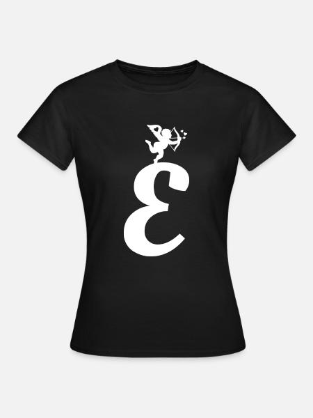 E - Frauen T-Shirt - Schwarz
