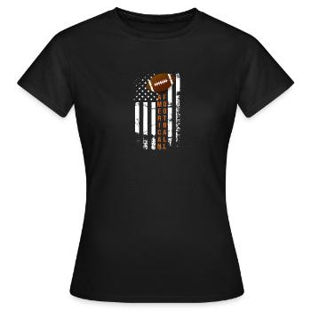Football américain - T-shirt Femme - noir - Devant - AI Model Female 172 dark (172cm)