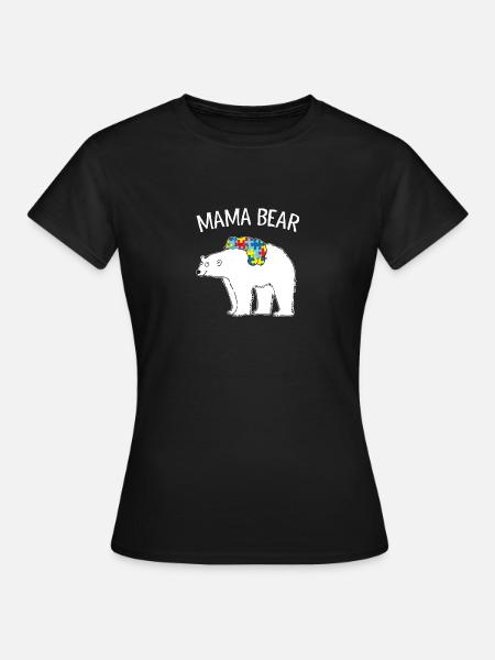 Mama Bear - Frauen T-Shirt - Schwarz