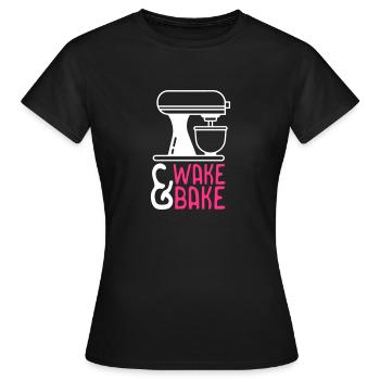 Wake and Bake - Women's T-Shirt - black - Front - AI Model Female 172 dark (172cm)