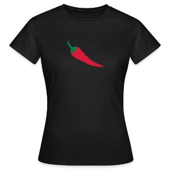 Chili - T-shirt Femme - noir - Devant - AI Model Female 172 dark (172cm)