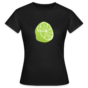 lime - Women's T-Shirt - black - Front - AI Model Female 172 dark (172cm)