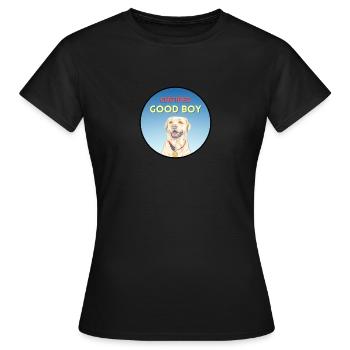 Récompense certifié Good Boy Goldie - T-shirt Femme - noir - Devant - AI Model Female 172 dark (172cm)