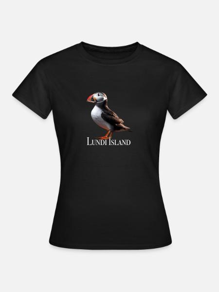 Lundi Island - Dame-T-shirt - sort