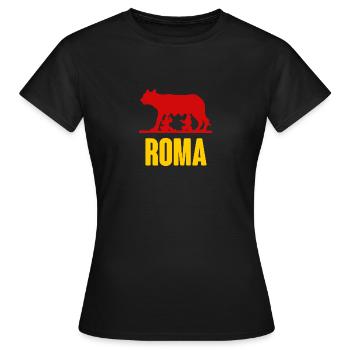 roma - Frauen T-Shirt - Schwarz - Vorne - AI Model Female 172 dark (172cm)