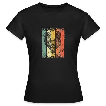 Rooster - Women's T-Shirt - black - Front - AI Model Female 172 dark (172cm)