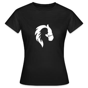 Cheval cheval équestre cheval équestre équitation dressing - T-shirt Femme - noir - Devant - AI Model Female 172 dark (172cm)