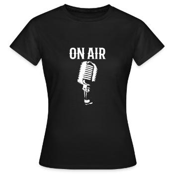Auf Sendung DJ Gift - Frauen T-Shirt - Schwarz - Vorne - AI Model Female 172 dark (172cm)
