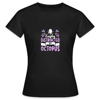 Octopus Outfit Octopus Octopus - Women's T-Shirt - black - Front - AI Model Female 172 dark (172cm)