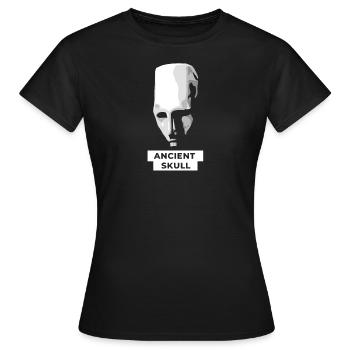 Ancient Skull - Women's T-Shirt - black - Front - AI Model Female 172 dark (172cm)