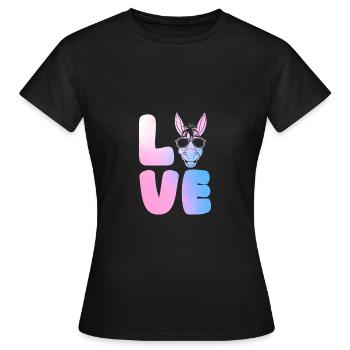 Donkey - Women's T-Shirt - black - Front - AI Model Female 172 dark (172cm)