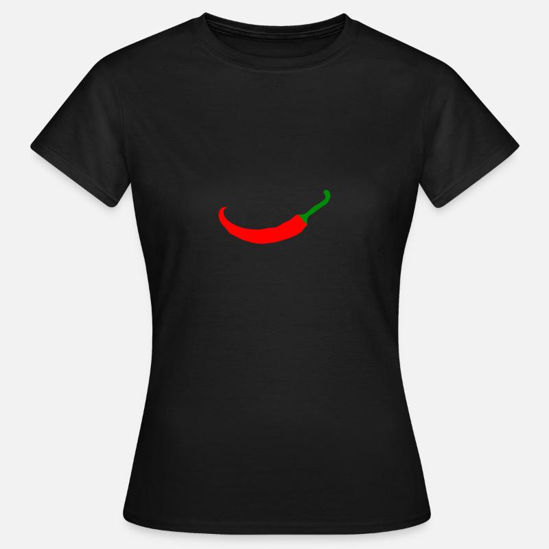 Pepperoni Chilli Peppers - Women's T-Shirt - black