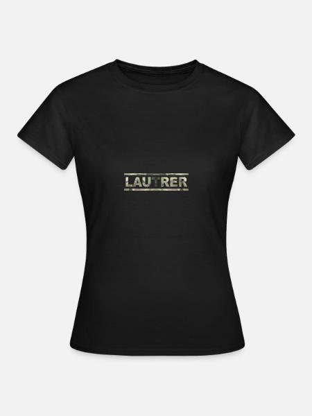 LAUTRER CAMOUFLAGE - Frauen T-Shirt - Schwarz
