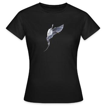 Queue Oiseau tropical - T-shirt Femme - noir - Devant - AI Model Female 172 dark (172cm)
