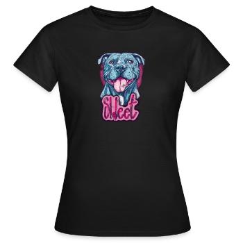 Sweet Pitbull - Frauen T-Shirt - Schwarz - Vorne - AI Model Female 172 dark (172cm)