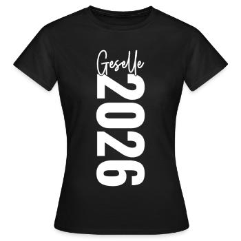 Compagnon 2026 - T-shirt Femme - noir - Devant - AI Model Female 172 dark (172cm)