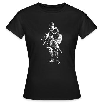 Eisenritter-Silhouette - Frauen T-Shirt - Schwarz - Vorne - AI Model Female 172 dark (172cm)