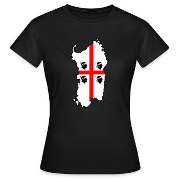 sardinia - Women's T-Shirt - black - Front - AI Model Female 172 dark (172cm)