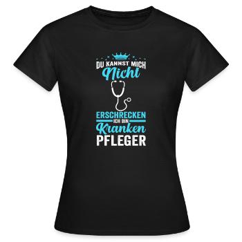 Krankenpflege Pflegekraft Krankenpfleger - Frauen T-Shirt - Schwarz - Vorne - AI Model Female 172 dark (172cm)