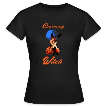 Charming Witch - Women's T-Shirt - black - Front - AI Model Female 172 dark (172cm)