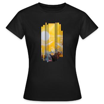 Radiant Awakening - Women's T-Shirt - black - Front - AI Model Female 172 dark (172cm)