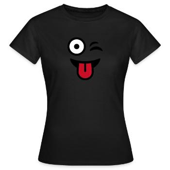 Clin d'oeil clin d'oeil - T-shirt Femme - noir - Devant - AI Model Female 172 dark (172cm)