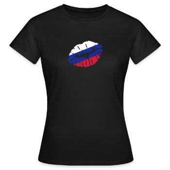 Russie - T-shirt Femme - noir - Devant - AI Model Female 172 dark (172cm)