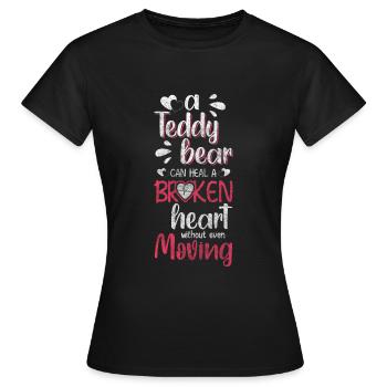Famille de jouets en peluche - T-shirt Femme - noir - Devant - AI Model Female 172 dark (172cm)