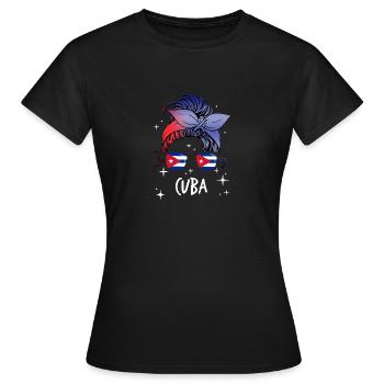 Cuba - T-shirt Femme - noir - Devant - AI Model Female 172 dark (172cm)