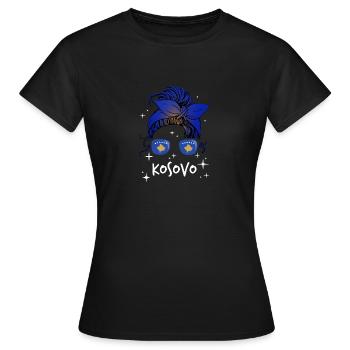 Kosovo - T-shirt Femme - noir - Devant - AI Model Female 172 dark (172cm)