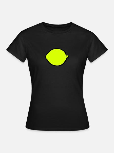 Zitrone - Frauen T-Shirt - Schwarz