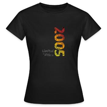 Édition limitée 2005 - T-shirt Femme - noir - Devant - AI Model Female 172 dark (172cm)