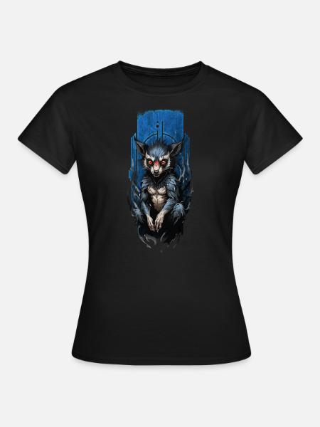 Rätselhaftes Aye-Aye - Frauen T-Shirt - Schwarz