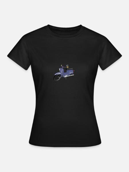 Simson Schwalbe blau - Frauen T-Shirt - Schwarz