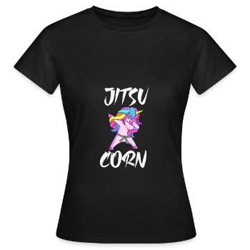 Jiu Jitsu Selbstverteidigung - Frauen T-Shirt - Schwarz - Vorne - AI Model Female 172 dark (172cm)