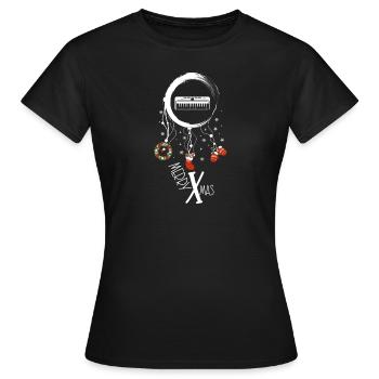 Tastatur Weihnachten Weihnachtstraumfänger - Frauen T-Shirt - Schwarz - Vorne - AI Model Female 172 dark (172cm)