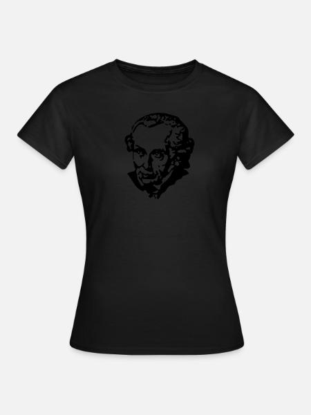 Immanuel Kant - Frauen T-Shirt - Schwarz