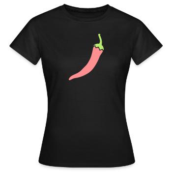 Épices piment - T-shirt Femme - noir - Devant - AI Model Female 172 dark (172cm)