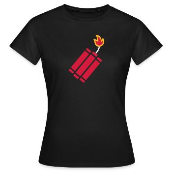 Dynamite bomb - Women's T-Shirt - black - Front - AI Model Female 172 dark (172cm)