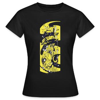 Jolly Chimp - Women's T-Shirt - black - Front - AI Model Female 172 dark (172cm)