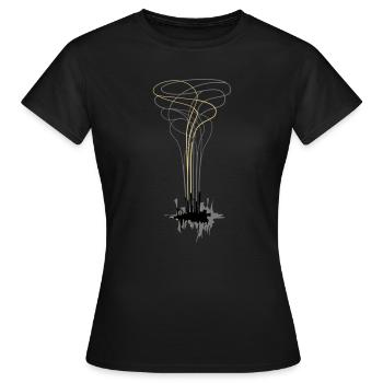 Metropole - Frauen T-Shirt - Schwarz - Vorne - AI Model Female 172 dark (172cm)
