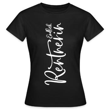 Endlich Rentnerin - Frauen T-Shirt - Schwarz - Vorne - AI Model Female 172 dark (172cm)