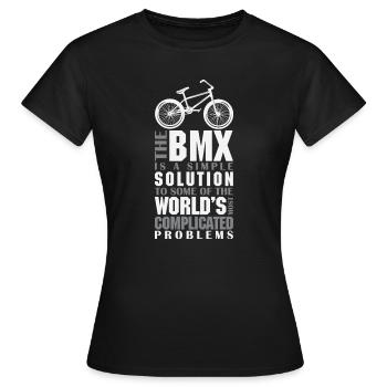 VTT VTT Vélo de Parole Descendance VTT - T-shirt Femme - noir - Devant - AI Model Female 172 dark (172cm)