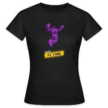 Basketball-Spieler Dunk - Frauen T-Shirt - Schwarz - Vorne - AI Model Female 172 dark (172cm)